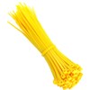 KafTon Pack of 100 Yellow Cable Zip Ties, UL Nylon,