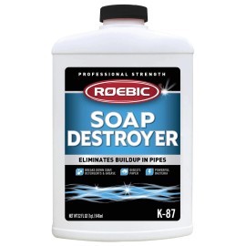 Roebic Septic Tank Cleaner 32 Fl Oz Bacterial Cultures for Soap Grease Buildup