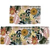 Bulijojo Boho Floral Anti Fatigue Kitchen Floor Mats Set of