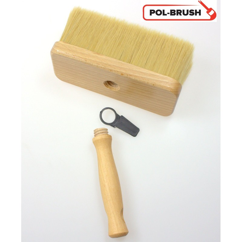POL-BRUSH Wallpaper Paste Brush (7"x2,75"|180x70mm) - Masonry Paint Brush -