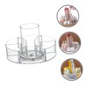 Ciieeo Rotating Makeup Organizer Divided Compartments Turntable Storage for Cosmetics