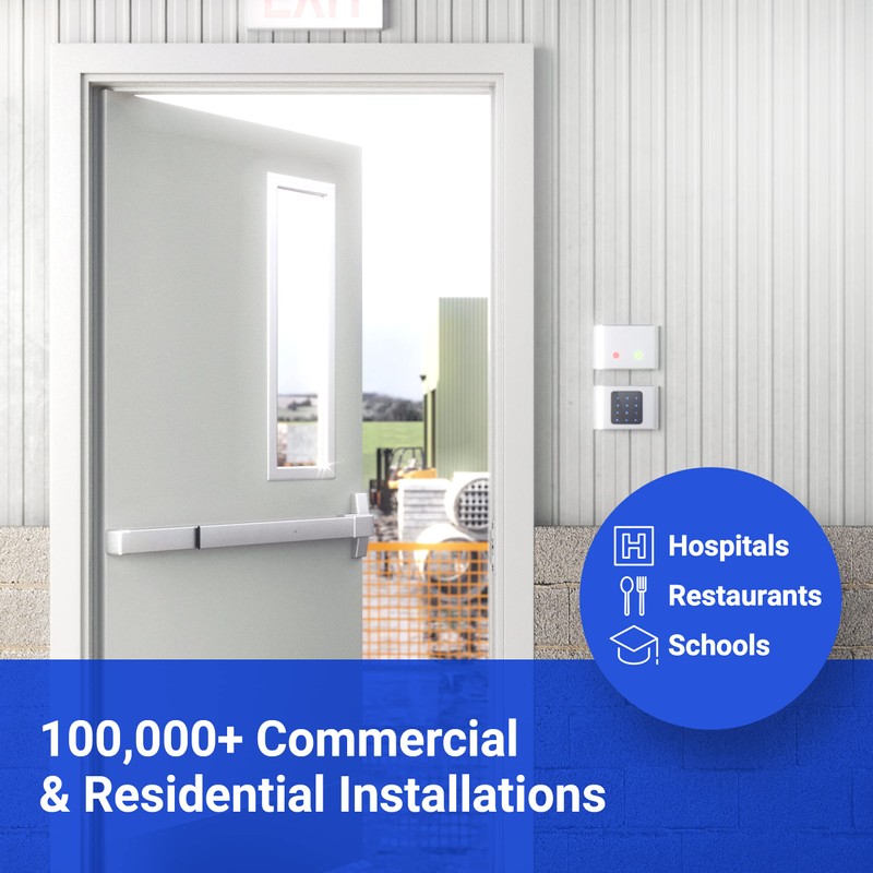 FORTSTRONG 31" Commercial Push Bar Panic Exit Device (Silver) -