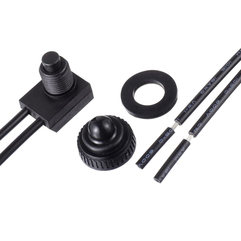 EPLZON KP-107 Waterproof Push Button Switch 12V ON/Off SPST Switch