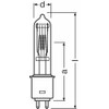 OSRAM 64716 GKV 600W 240V Halogen Studio Lamp, Single-Ended, GKV