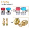 gohantee R134A Adapter Fittings Quick Coupling High Low AC Freon