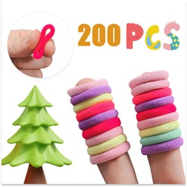 Hair Bobbles Girls, Suiyeejan Baby Elastic Hair Band, Mini Seamless Hair Bands, Hair Band, Baby Multicoloured Soft Cable Scrunchie for Girls Children