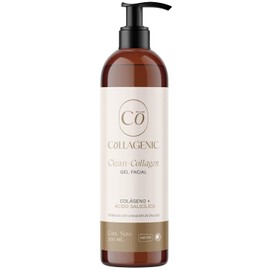 Collagenic Gel Limpiador Facial Anti Imperfecciones Piel Mixta, Grasa | Colágeno Hidrolizado, 2% Acido Salicílico y Hialurónico | Combate el Acné, Minimiza Poros e Hidrata | 500ml
