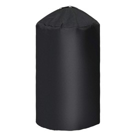 i COVER Round Grill Cover-19.5"(Dia) 32"(Tall) Water Proof Heavy Duty Outdoor Canvas BBQ Grill Cover Dome Smoker Cover for George Foreman Gfo3320 Gfo240 or Similar Size Grills.