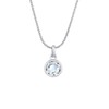 Elli Women's Solitaire Cord Pendant Necklace with Crystal in 925