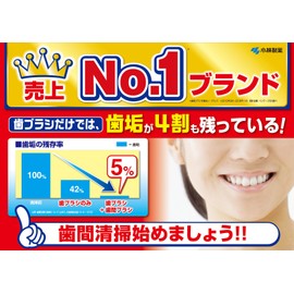 Kobayashi Pharmaceutical Soft Interdental Brush, Thin Type, SSSS-S, Rubber Type (Thread Toothpick Brand) x 20 Pieces