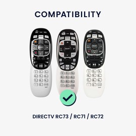 kwmobile Case Compatible with DIRECTV RC73 / RC71 / RC72 Case - Soft Silicone Cover for Remote Control - Blue