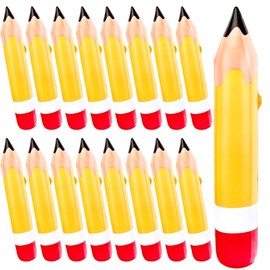 Spaluck 15 Pieces 27 Inch Giant Inflatable Pencil Blow up Yellow Large Jumbo Pencil Back to School Hanging Classroom Decoration for Kids Birthday Party Favors