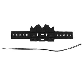 KIMISS Protector de calor de escape, protector universal de tubo de escape de motocicleta Cubierta de protector de silenciador de escape(Negro)