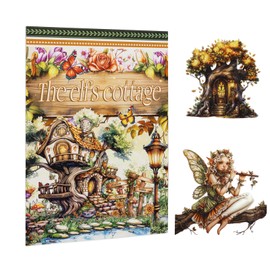 Dizdkizd Pre-Cut Cottage Core Sticker for Journaling, Elf Fairy PET and Paper Materials Vintage Ephemera Collage Book, Cute Bullet Journal Decals Scrapbook Supplies