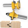 Gasea 1/2 Inch Shank 120 Degree Tongue Groove Router Bit