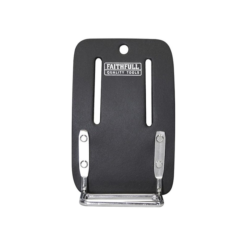 Faithfull Black Leather Tool Belt Plier Holder