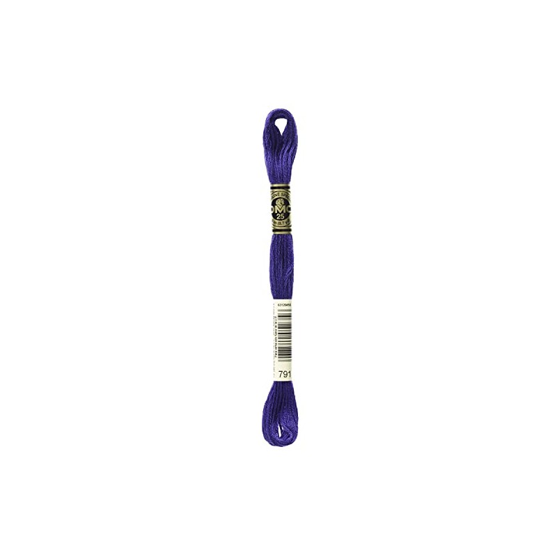 DMC Hilo de algodón Bordado de 6 Hilos, Azul Aciano