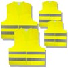 Cartrend 50252 Warnwesten 4er Family-Set, 2 x Erwachsenen- und 2