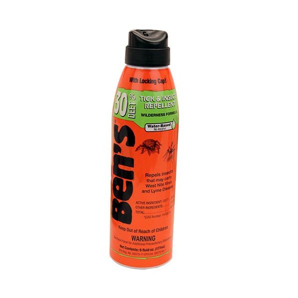 Bens Tick & Insect Repellent 30% Deet 6 Ounce Spray (177ml) (3 Pack)