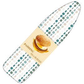 BNDX Extra-Wide Ironing Board Cover - Standard Size 18x49,Extra Thick and Durable Padding,Full Size-Heat and Stain-Resistant,Upgrade Drawstring Tightening-Easy Installation to 18x49-Ironing Board.