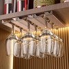 Vaisoeny Wine Glass Holder - 2 Pack Under Cabinet Translucent