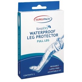 Surgipack Keep Dry Waterproof Leg Protector - Full Leg (2 Pack)