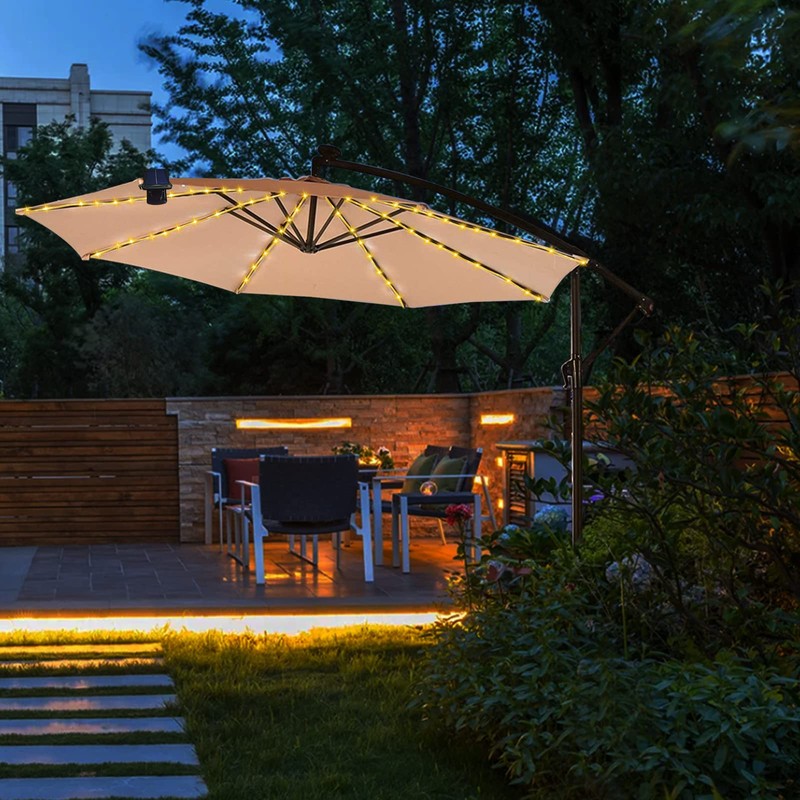 ZNYCYE Patio Umbrella Solar Lights, Umbrella Lights Outdoor Patio with