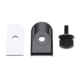 Seat Bolt Screw Cover Set Black Aluminium Rear Seat Bolt Screw Fastening Knob Cover Set for 1996-2017 (Black) Harley Seat Bolt Harley Seat Screw Motorcycle Seat Bench