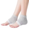 Standard color combination heel crack care half socks melange gray, 30g, 1 piece, 2 pieces / 스테디얼 배색 뒷꿈치 갈라짐 케어 반양말 멜란지그레이, 30g, 1개, 2개입