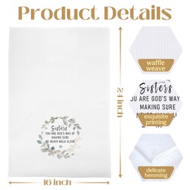 BYRFIIEU Sister Gifts Kitchen Towels, 16x24 Inch, Cotton, Kitchen Cloths
