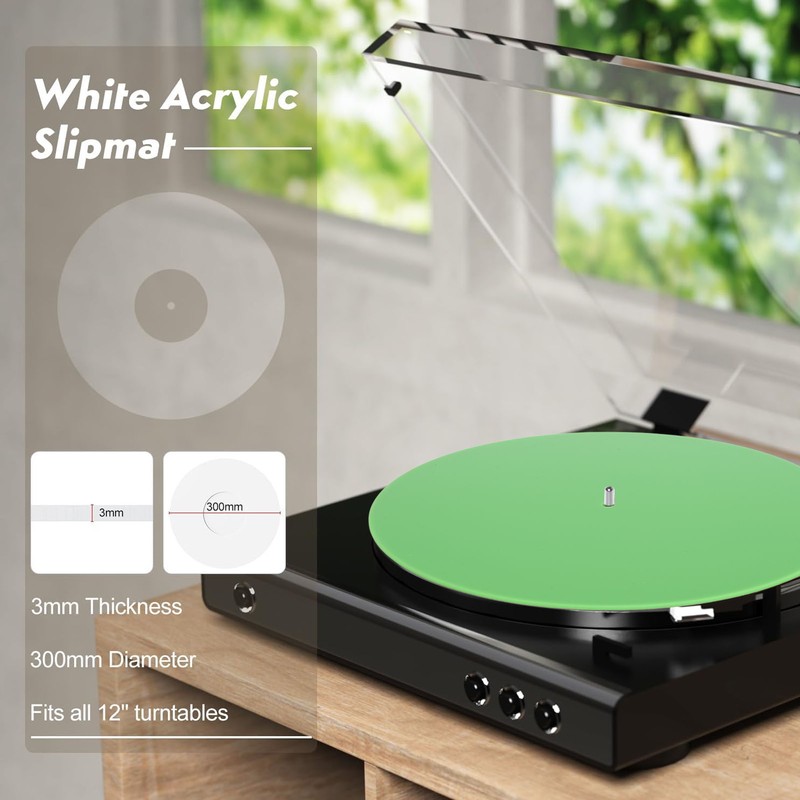 Turntable Mat Reduce Static Dust Noise Replacement Acrylic Record Platter