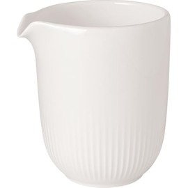 Villeroy & Boch Afina Milk Pitcher, for Milk, Cream and Sauces, Premium Porcelain, Made in Germany, Dishwasher and Microwave Safe, White, 7.5 oz Capacity