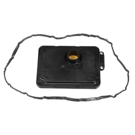 X AUTOHAUX 46321-3B600 463213B600 Car Transmission Filter Oil Pan Gasket Set for Hyundai Accent 2012-2017 for Hyundai Elantra 2011-2016 Plastic Black