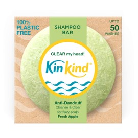 KinKind Shampoo Bar - CLEAR My Head! Anti Dandruff Shampoo Bars for Flaky Scalp | Solid Shampoo Bars, Natural Shampoo Bar, Travel Shampoo Bars for Hair UK | Up to 50 Washes - Vegan