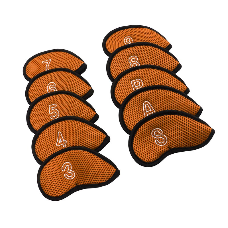 10pcs Golf Iron Covers Set with Numbers Waterproof Golf Head