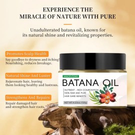Batana Oil Shampoo Bar 3 Em 1: Crescimento Capilar, Queda De