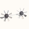 Aircraft Wind Sculpture Wind Powered Rotate Stainless Steel Airplane Windmill