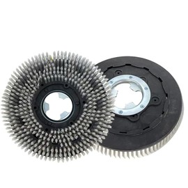 Unviersal Industries 1 Piece Commercial 19 Inch Diameter Heavy Duty Rotary Scrub Brush Fit for Scrubber Machine-Heavy Duty Brush 483mm (Black)