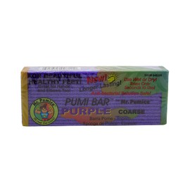 Mr. Pumice Purple Pumi Bar (Single): Extra-Coarse Callus Remover, Pedicure Stone & Ped File Scrubber For Smooth Feet and Heels