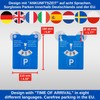 Parking Disc with Suction Cups, Pack of 2 in Blue,