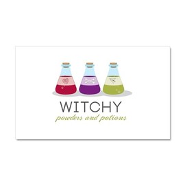 CafePress Witchy Powders & Potions Car Magnet 20 X 12 Car Magnet, 20"x 12" Magnetic Door Display