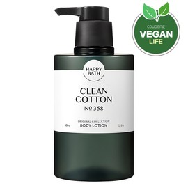 Happy Bath Original Collection Body Lotion Clean Cotton Scent, 500g, 1 pack / 해피바스 오리지널컬렉션 바디로션 클린코튼향, 500g, 1개