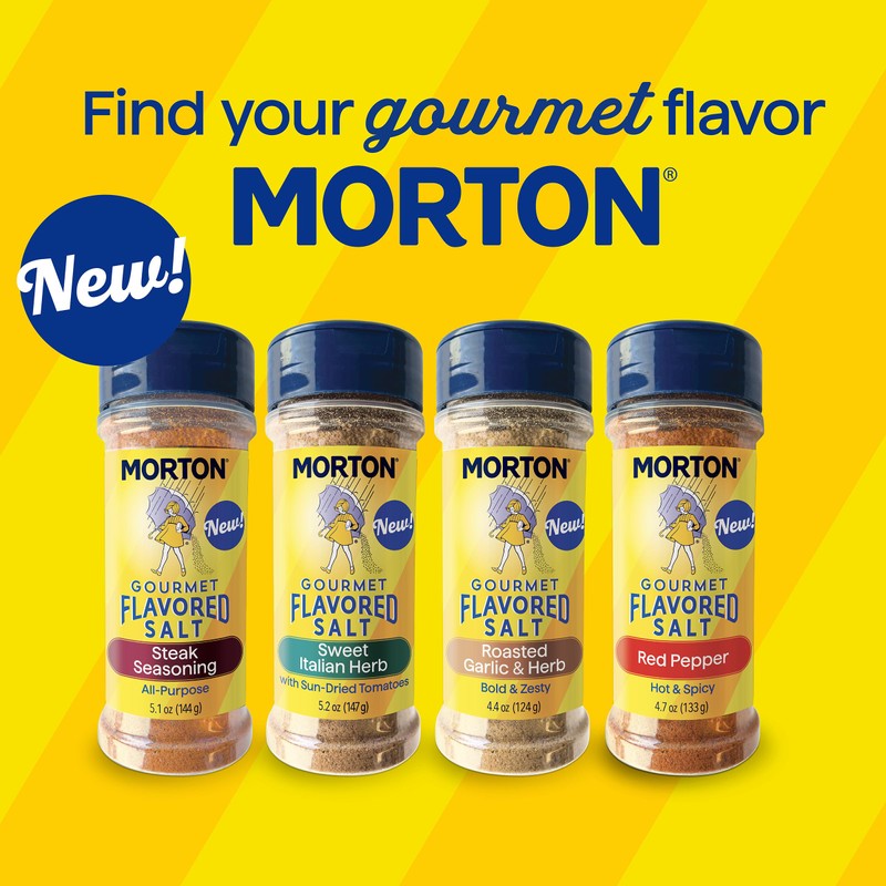 Morton Gourmet Flavored Salt Roasted Garlic & Herb (2 Pack)