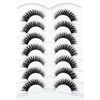 Pooplunch False Eyelashes Fluffy Cat Eye Look Natural Volume Wispy