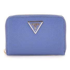 GUESS Women's Laurel SLG Medium Zip Around Bag, Stormy Blue, Standard size