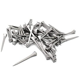 FDXGYH 50pcs E3 Length 45mm/1.8inch Horseshoe Nails Carbon Steel Horseshoe Tools for Fixed Lead or Glass(Silver)