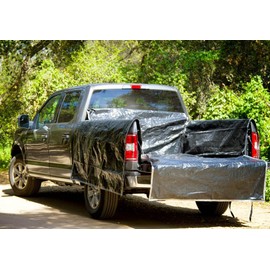 Portable Truck Bed Liner FS66 Heavy Duty, Adjustable Truck tarp to Protect Your Full Size Truck Bed (Full Size Truck - Bed Length (Small) 63" - 71"), Silver