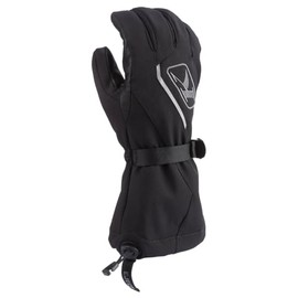 KLIM Men's Klimate Gauntlet Winter Snowmobile Gloves |Gore-Tex|Size 4X - Black - Asphalt