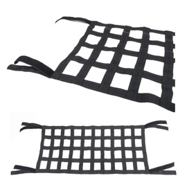 Dyda6 Mesh Cargo Net, Comfort Elastic Auto Roof Hammock Top Rest Bed Net Waterproof Cargo Cover Net for 07-18 Jeep Wrangler YJ TJ JK JKU JL JLU, Heavy Duty Oxford