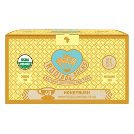 Caffeine Free South African Honeybush Tea 40 Decaf Tea Bags - Premium Tea Safe for Children, Pregnant Women and Nursing Moms – Naturally Sweet, Sustainably Sourced and Ethically Farmed in South Africa